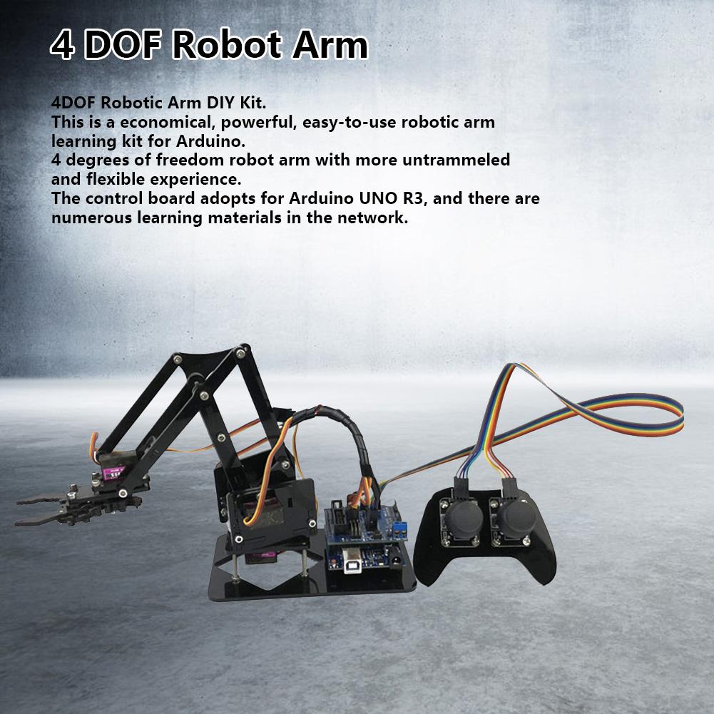 4 dof robottikäden kaukosäädin pelikonsoli  mg90s servo snam 2000