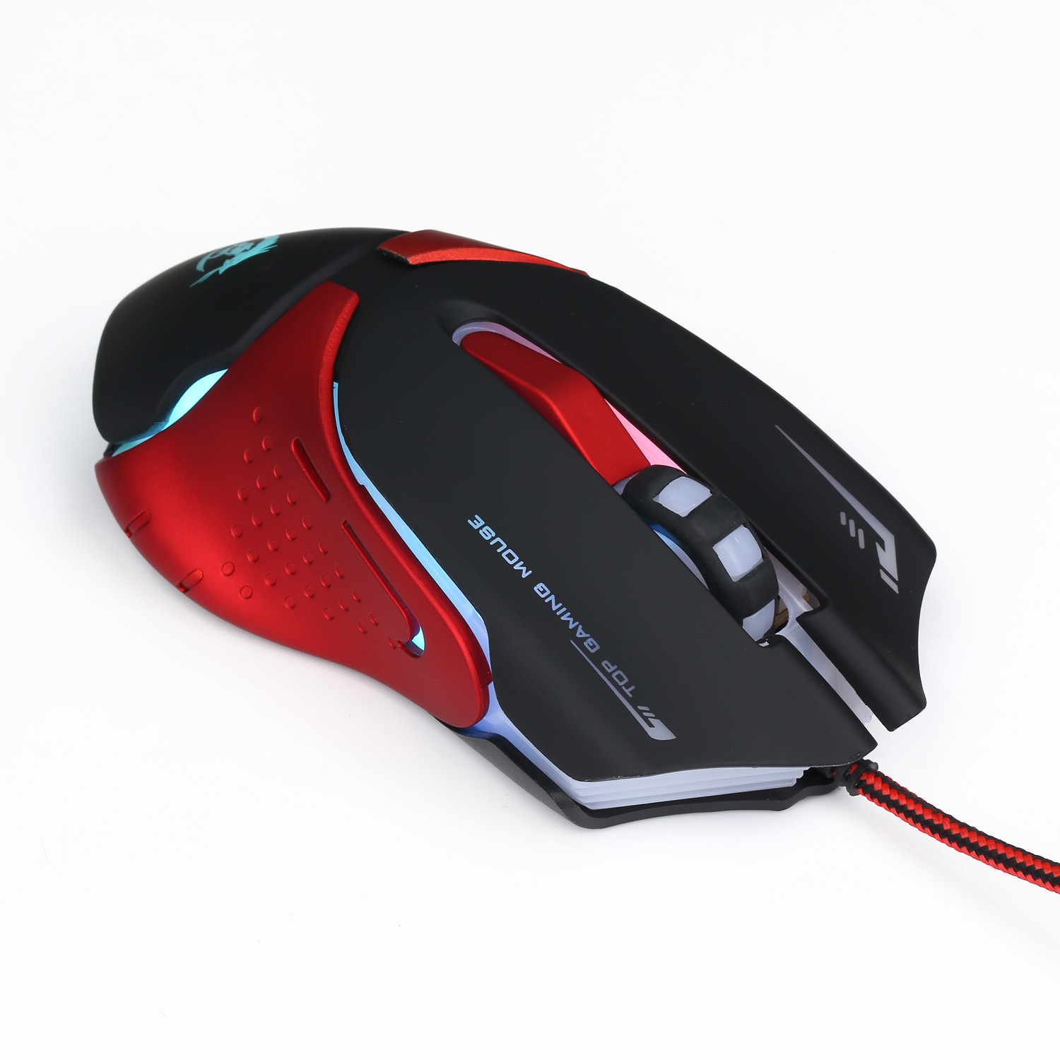 Gaming-maus, kabelgebundene computermaus , 3200 dpi, 6 tasten, vier geschwindigkeitsstufen, ergonomische optische maus für laptop/pc