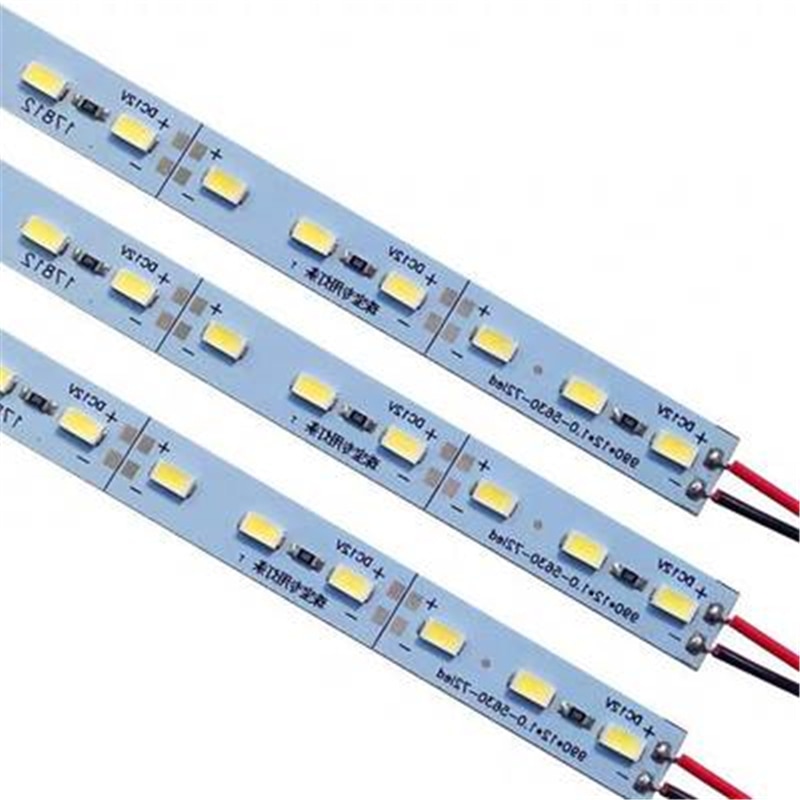10PCS SMD5630 5730 led Strip Light Aluminum Alloy Non Waterproof 0.5m 36led/m DC 12V LED Hard Rigid Strip Light Cabinet Lamp