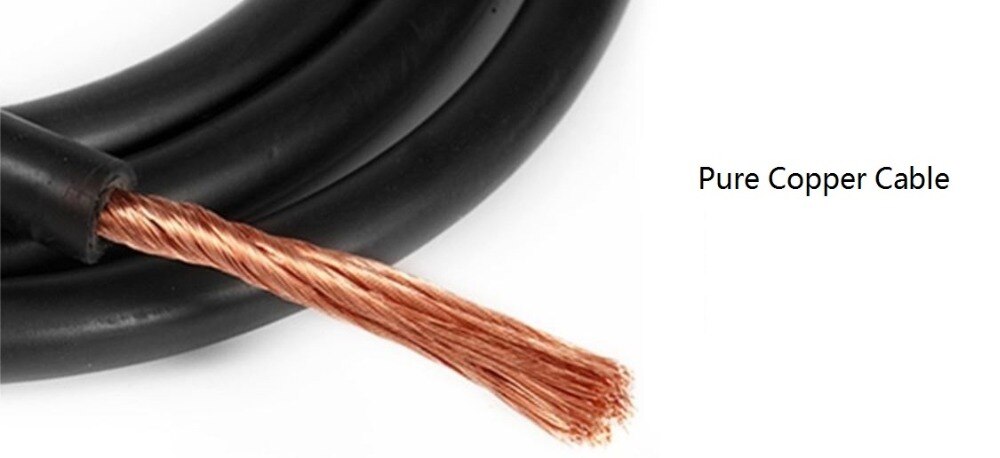 Electrode Holder Cable Set Welding Leadset 3m 16sqmm Copper Wires DKJ35-50 Connector 160/200/250A ARC Stick/MMA Welding Cable