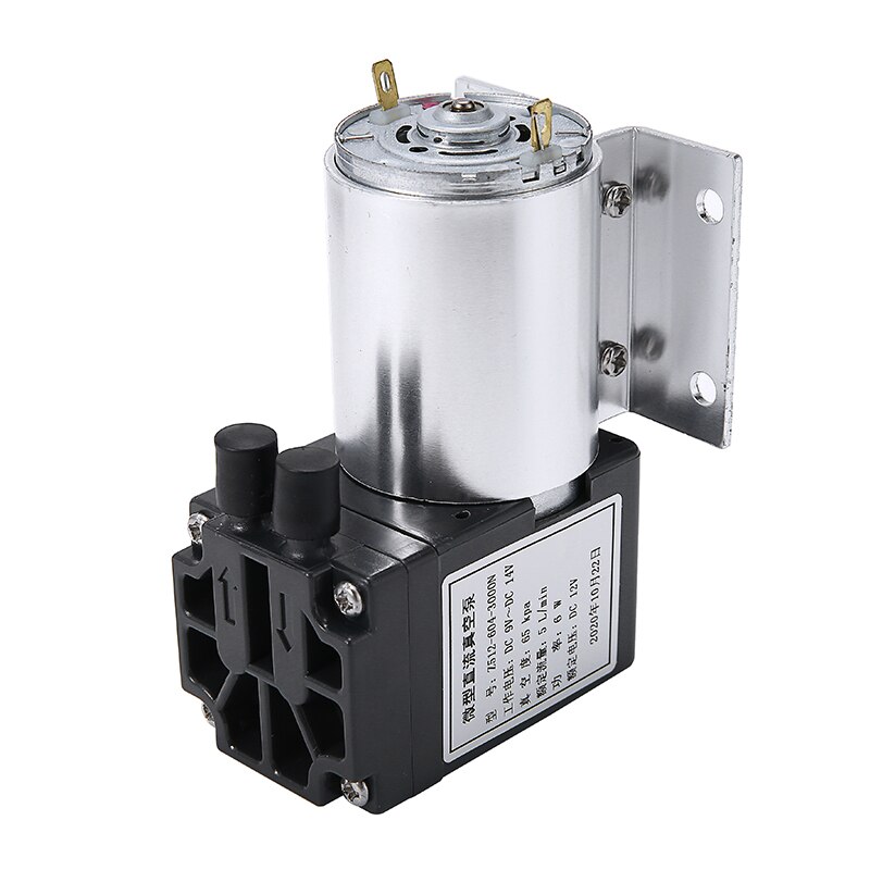 DC 12V 6W Mini Vacuum Pump 5L/min High Pressure Suction Diaphragm Pump with Holder For Chemical Industry