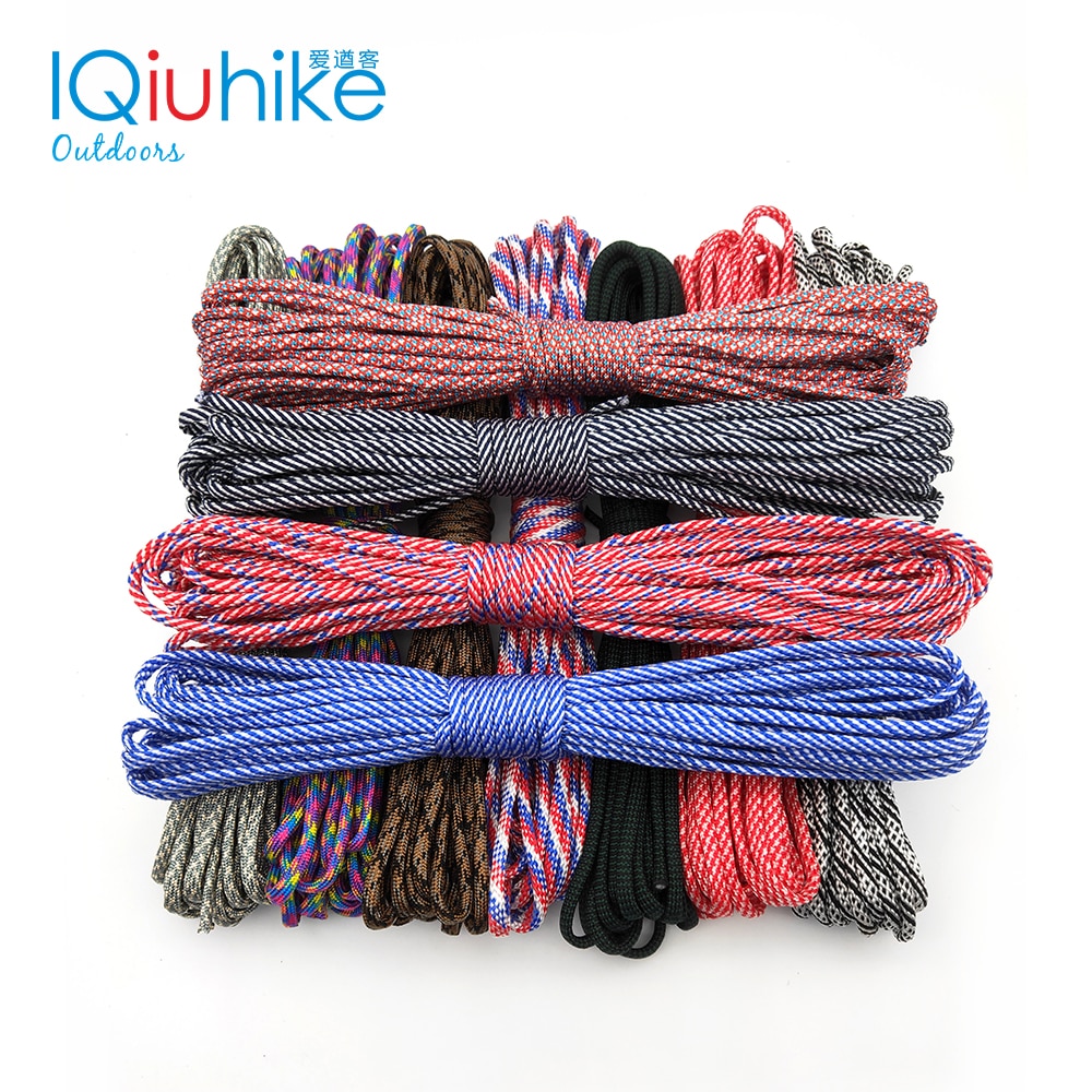 Paracord 550 Paracord Parachute Cord Lanyard Rope Mil Spec Type III 7Strand 31 Meters Climbing Camping Survival Tools