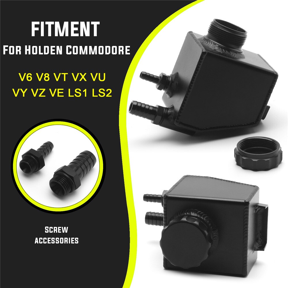 Black Reservoir Can For V6 V8 VT VX VU VY VZ VE LS1 LS2 LS3 LS6 LS7 L98 L76 Power Steering Tank For Holden Commodore RS-OCC054