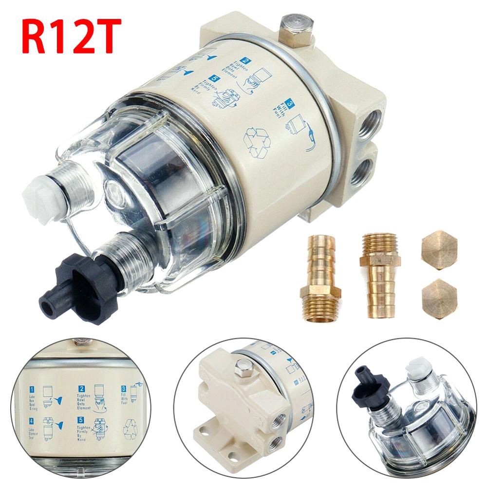 Filtre à Carburant/Séparateur Eau Vocdikficy R12T Marine Spin-On - Pour Bateaux - Filetage 3/8"