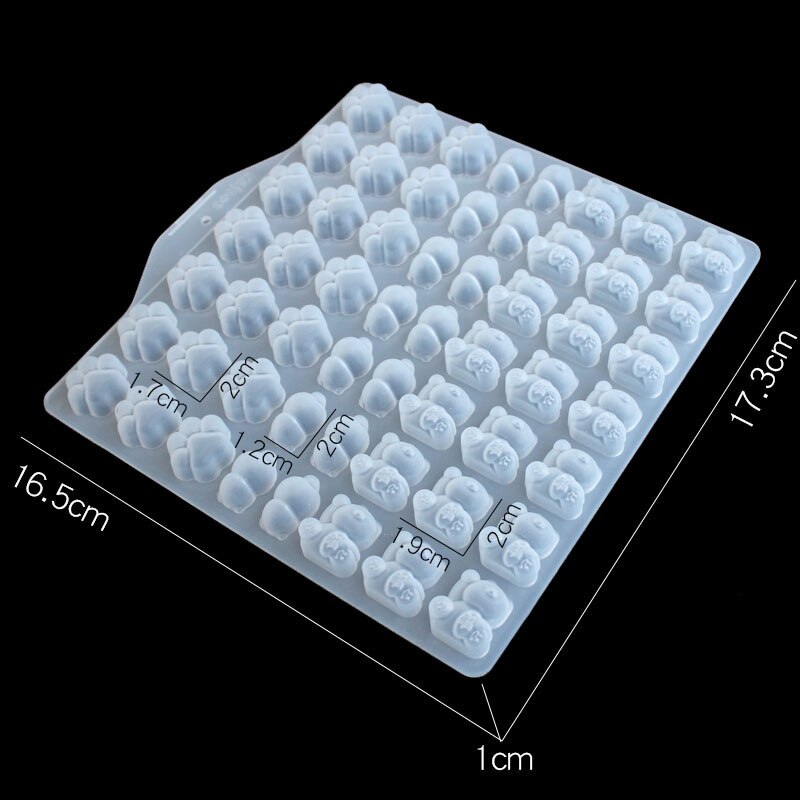 1 stück bär glückskatze dinosaurier gummibärchen silikon schokoladenharz formen tiere diy anhänger schlüsselanhänger dekoration bastelzubehör: 1 stück glückskatze