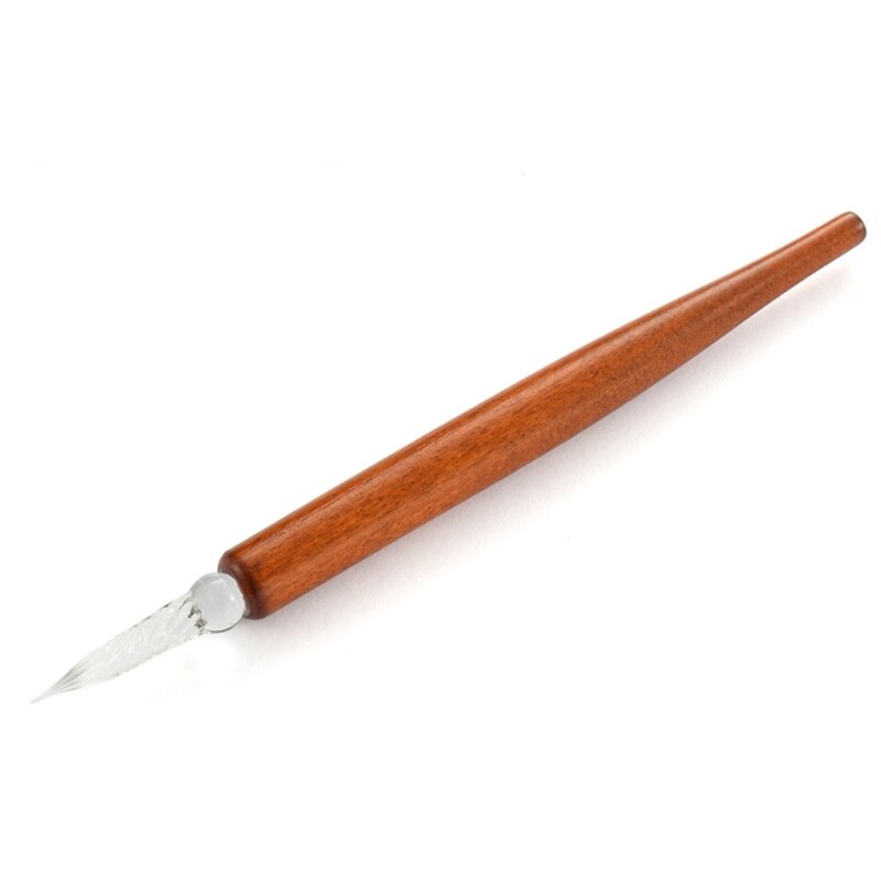 DXAB Wood Calligraphy Dip Pen English Calligraphy Pen Script Oblique Dip Pen Holder: SP279045