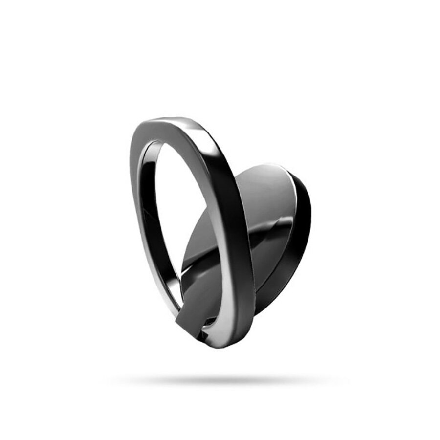 Luxus metall praktisch Buchse Halfter Universal- 360 Grad Drehung Finger Ring Halfter Magnetische Für iPhone 8 X XS XSMAX XIAOMI: Schwarz