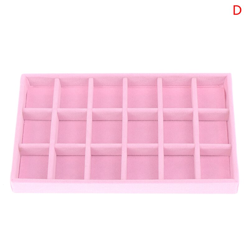 Pink Velvet Stackable Jewelry Display Tray Case for Jewellery Organizer Box Jewerly Organizer Jewelry Storage: D