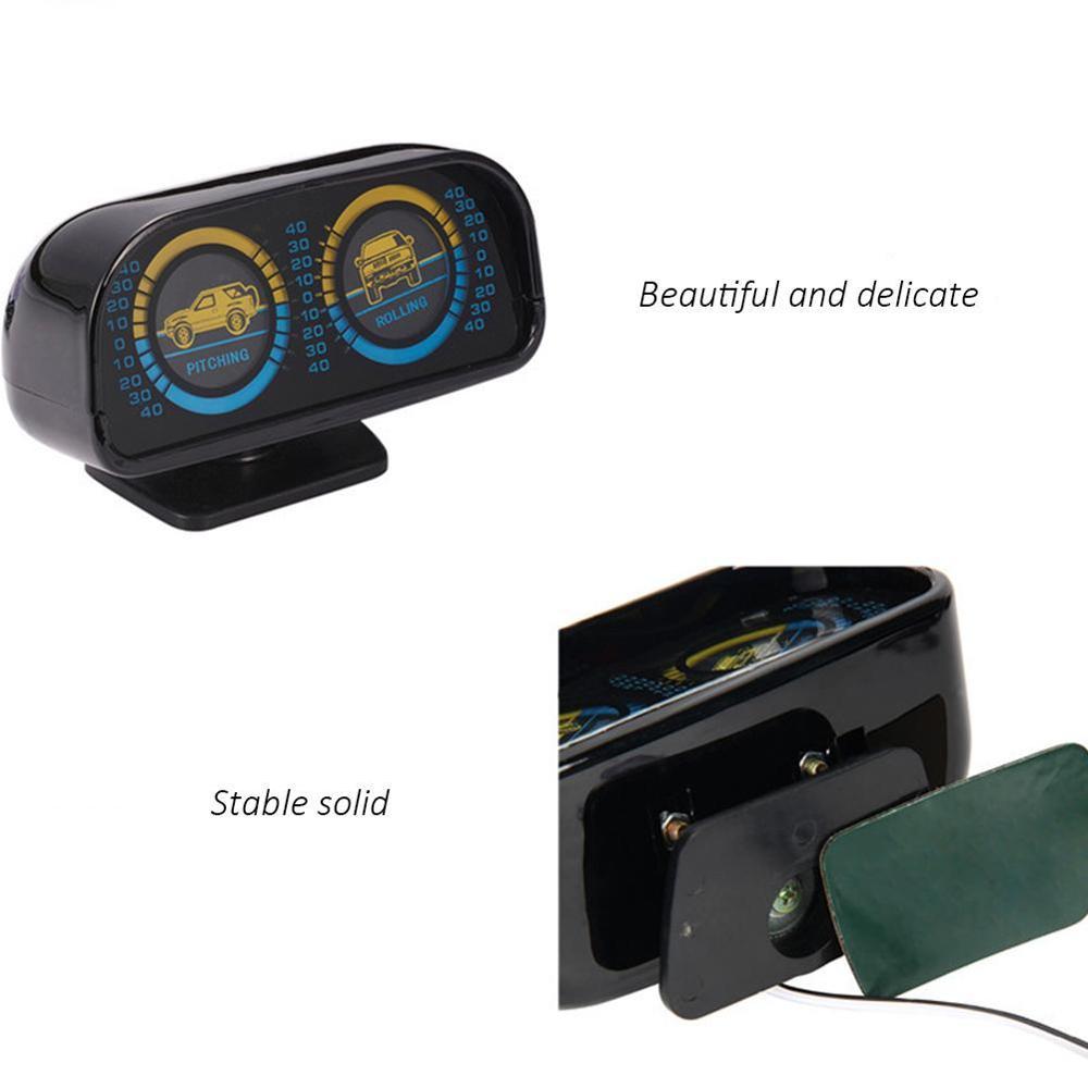 Car Inclinometer Auto Pitching Rolling Meter Level Gauges Four Wheel Drive Wheeler 4WD Suspension SUV SUVs Balancing Instrument