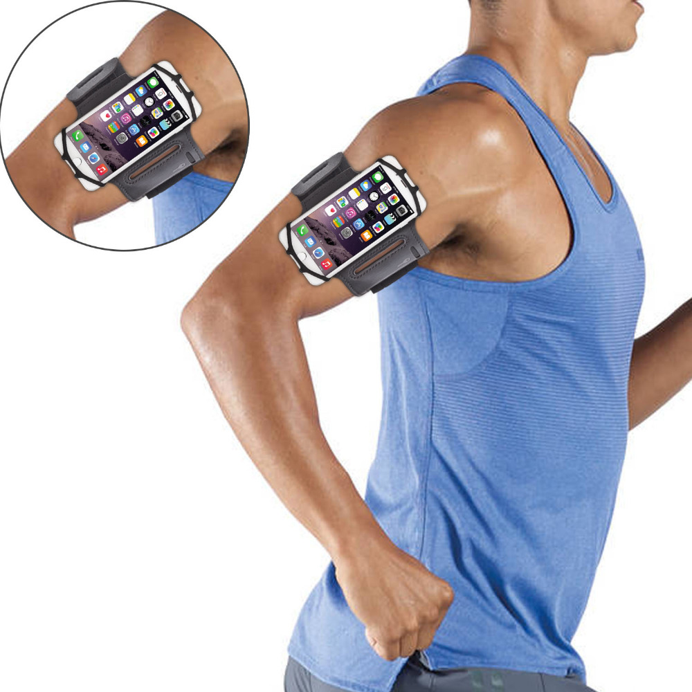 WANPOOL Sport Armband With Silicon Holding Net For 4 5 6 Inch Phones WANPOOL Sport Armband With Silicon Holding Net For 4 5 6 Inch Phones