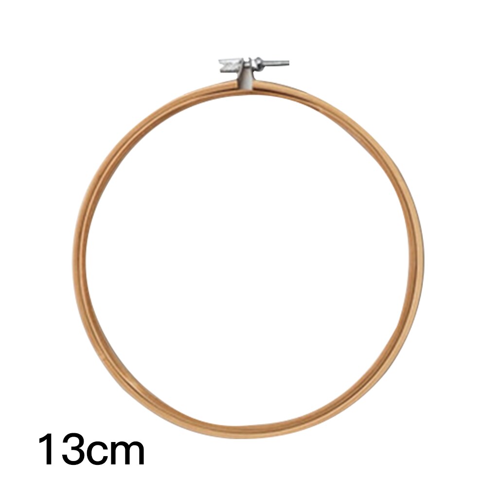 1PC 10cm 13cm 16cm Embroidery Cross-Stitch Wooden Frame Hoop Circle Embroidery Shed DIY Hand Craft Sewing Needwork Tool: 13cm