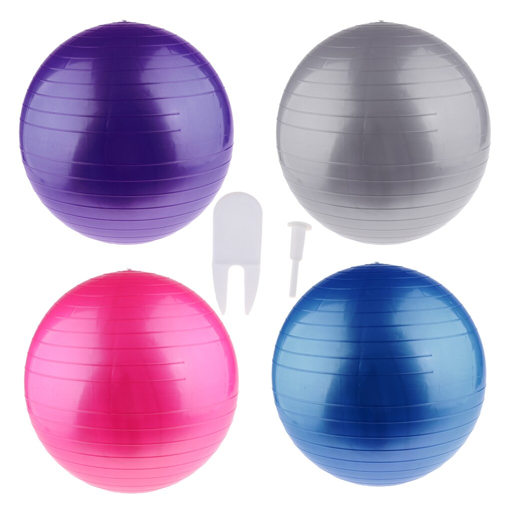 Anti-burst Yoga Ball Exercise Equipment for Workout Program at Gym, Home,Travel, Office