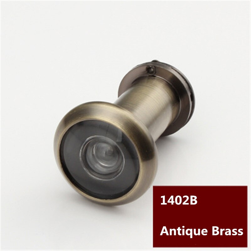 16mm Sicherheit Türklingel Katze Auge Mit Abdeckung 180 Grad Breite Kunststoff Objektiv Einstellbar Tür Zuschauer: Antiquität Messing