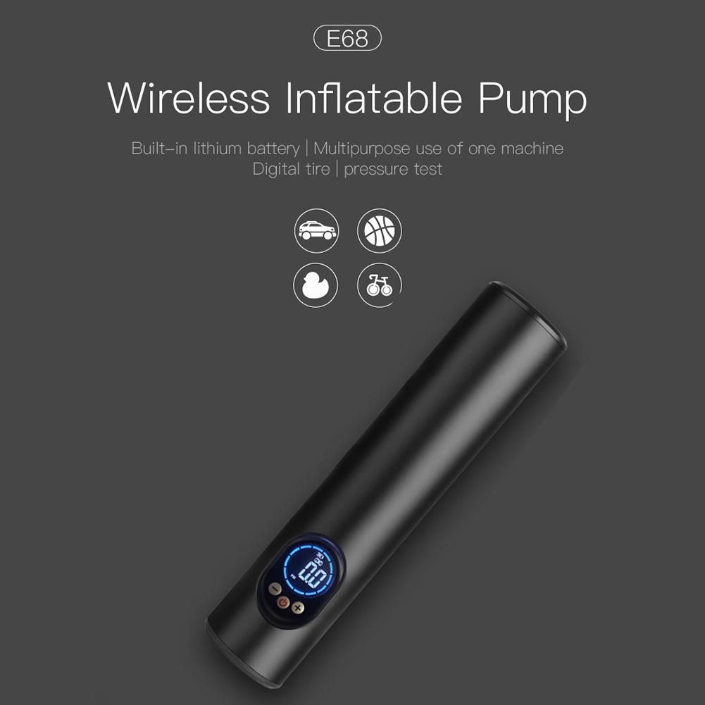 12V Draagbare Compressor For Car Wireless Mini Tire Pump Automobile Rechargeable Digital LCD Emergency Inflator For Car Bike