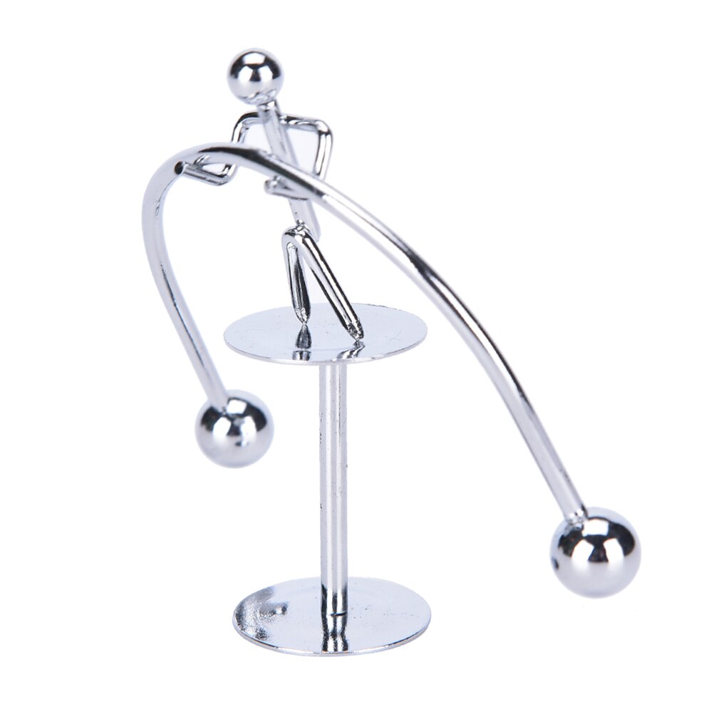 1Set Early Fun Development Educational Desk Toy Newtons Cradle Balance Ball Physics Science Pendulum Stainless steel