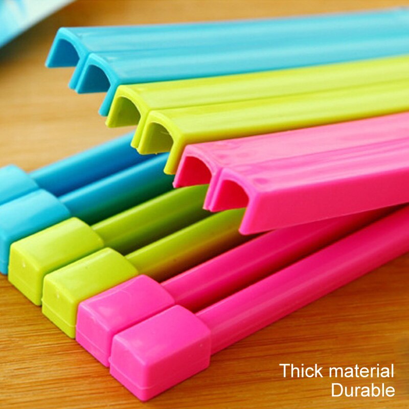 Clips De Acero Inoxidable Para Bolsas Paquete De 8 . Negro