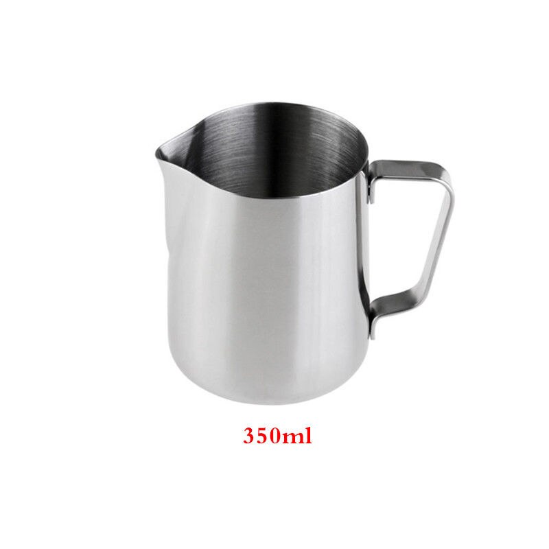 1pcs Stainless Steel Coffee Cup Mug Cappuccino Cream Milk Foam Cafe Thermo Latte Art Pull Flower Cup Milk Frothing Jug: 350ml