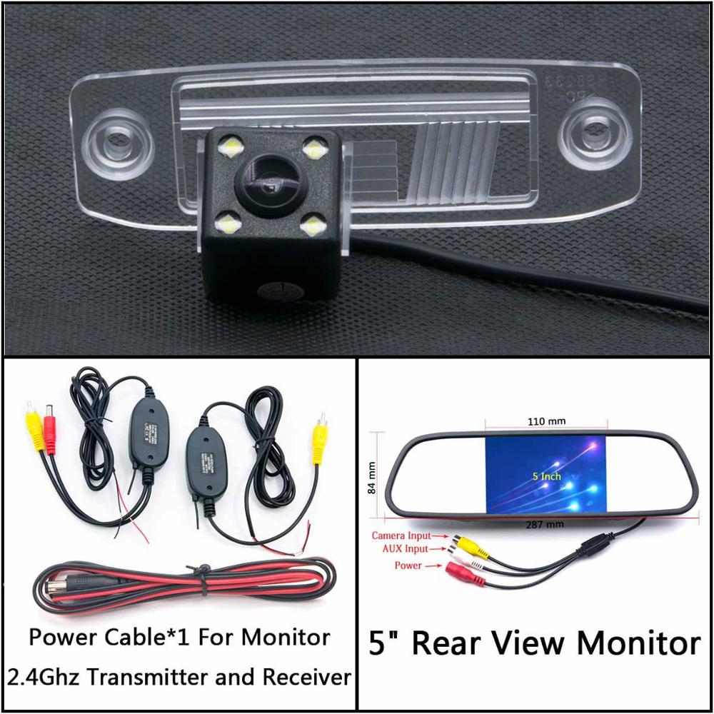 4 LED licht Sicherung Rückansicht Kamera Für KIA Sportage SL Sportage R Sorento Ceed Rio X-linie Auto parkplatz LCD Spiegel Monitor: C kabellos 5 Zoll M