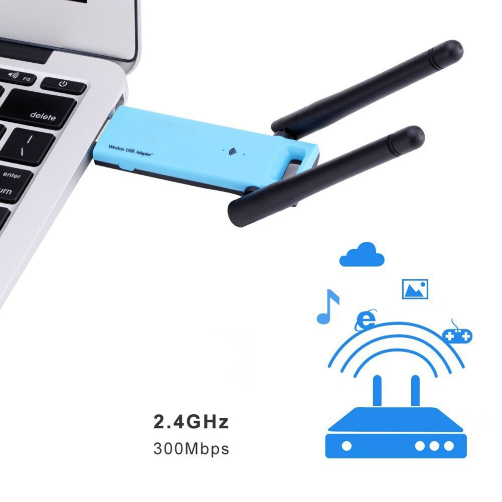 300Mbps Office USB Interface Booster Hotel Mini Network Extender Internet Durable Home Signal Amplifier Portable Dual Antenna