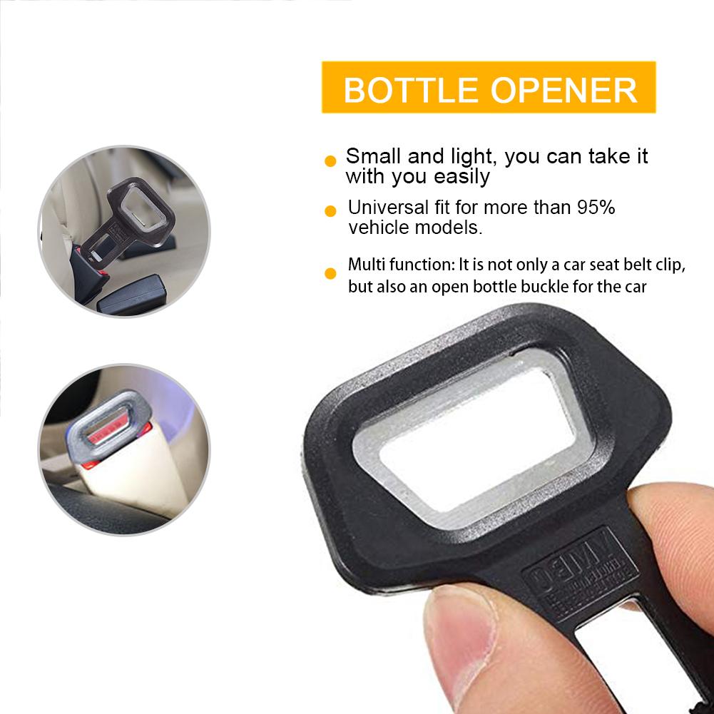 2 stks/partij Universele Autogordel Clip Autogordel Gesp Voertuig gemonteerde Flesopeners Auto Accessoires: Default Title