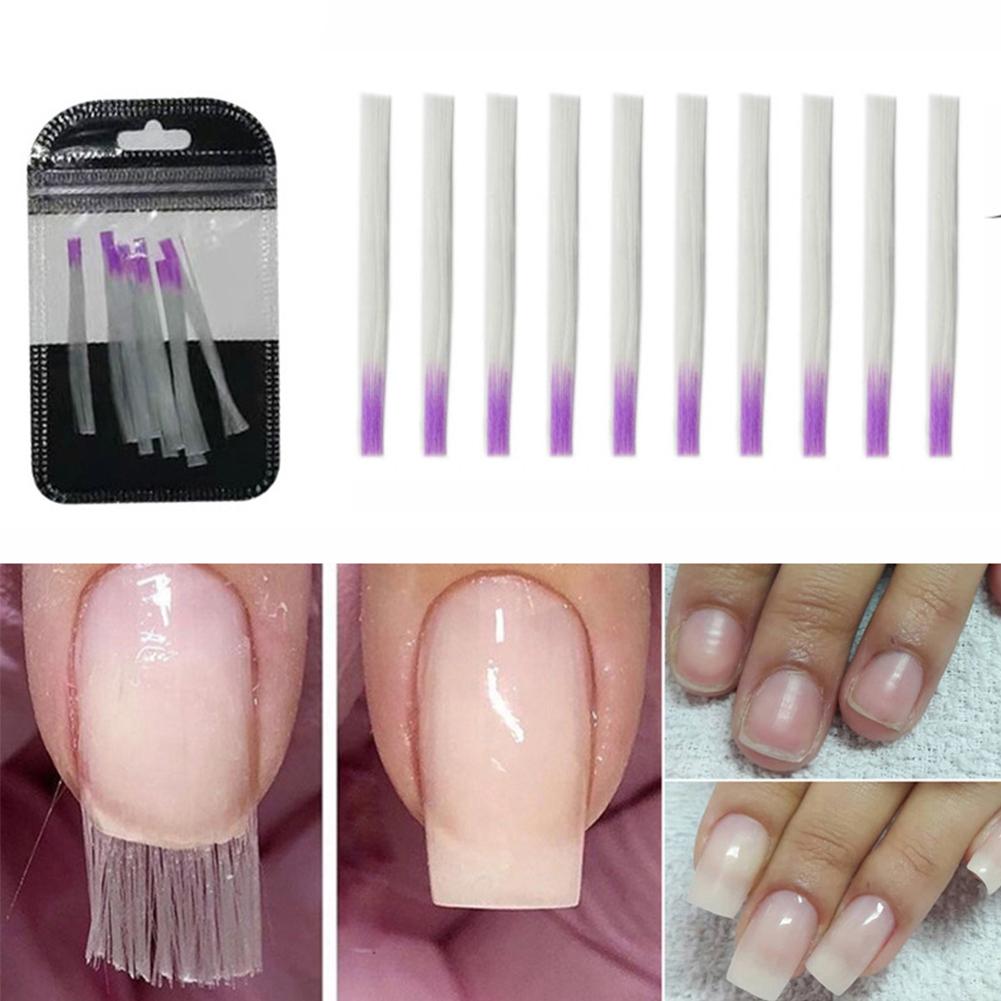 10 stks/set Acryl Tips Nail Form Building Extension Glasvezel Manicure Gereedschap Nail Art Nail Vorm product