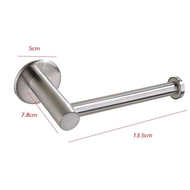 Free Kitchen Roll Paper Accessory Wall Mount Toilet Paper Holder Stainless Steel Bathroom Tissue Towel Accessories Rack Holders