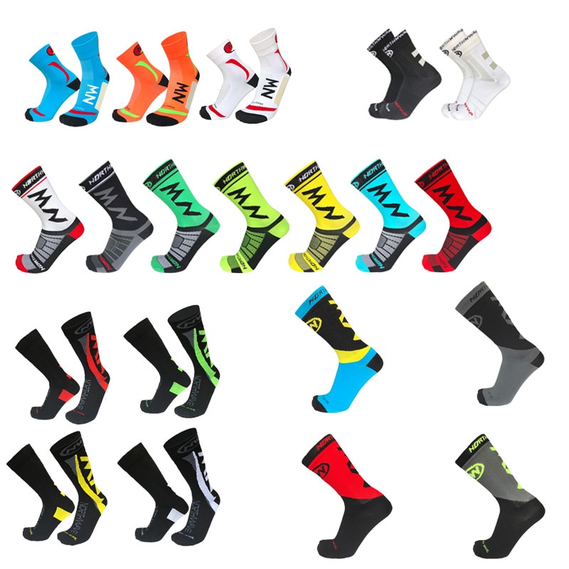 Men Sports Socks Riding Cycling Socks Running Sport Sock Summer Mountain Hiking Man Women Bike Socks Calcetines Ciclismo