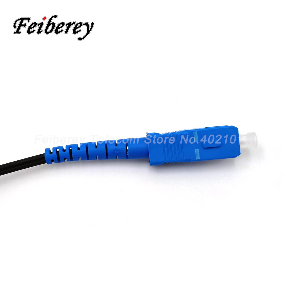 30m SC to SC Fiber Optic Cable Patch Jumper Outdoor SM Simplex G657A Single Fiber 3 Steel Wire SC/UPC Cable for FTTH