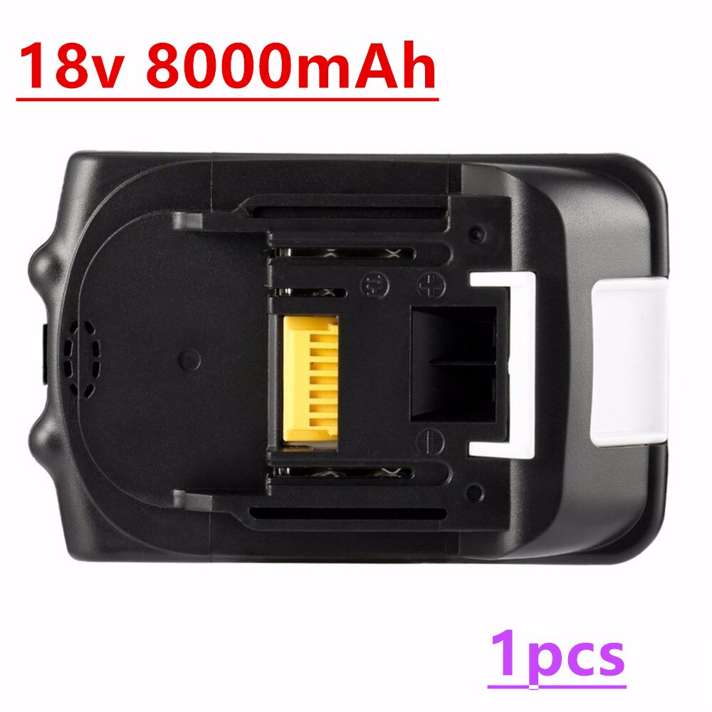 2 sztuk oryginalny dla Makita 18V 12000mAh akumulator elektronarzędzia bateria z LED wymiana Li-ion LXT BL1860B BL1860 BL1850: 8000mAh