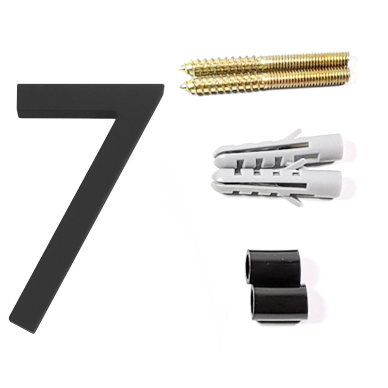 Floating House Number Modern House Numbers Garden Door Home Apartment Exterior House Numbers Decorative Plate