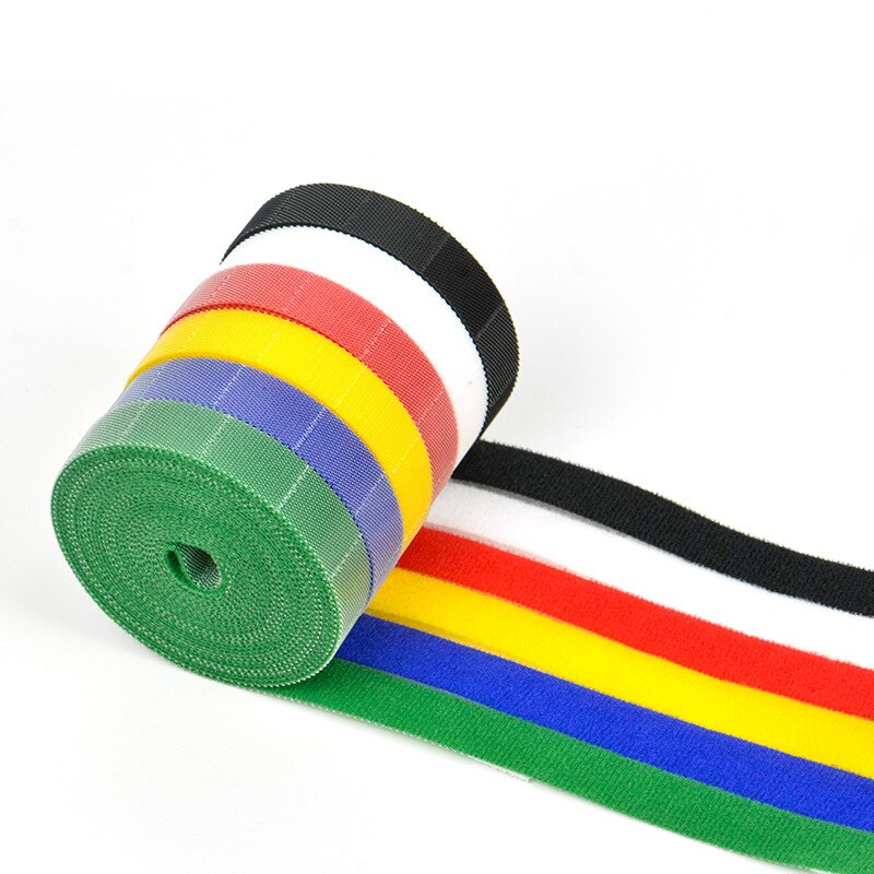 Correa de almacenamiento de alambre, cinta autoadhesiva para atar cables, reutilizable, para planta fija, 15mm