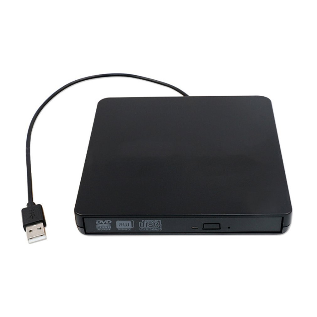 USB3.0 Lecteur DVD Lecteur Gratuit ROM Lecteur Externe Combo CD Lecteur Graveur DVD-RW Pour PC Mac Ordinateur Portable: Black