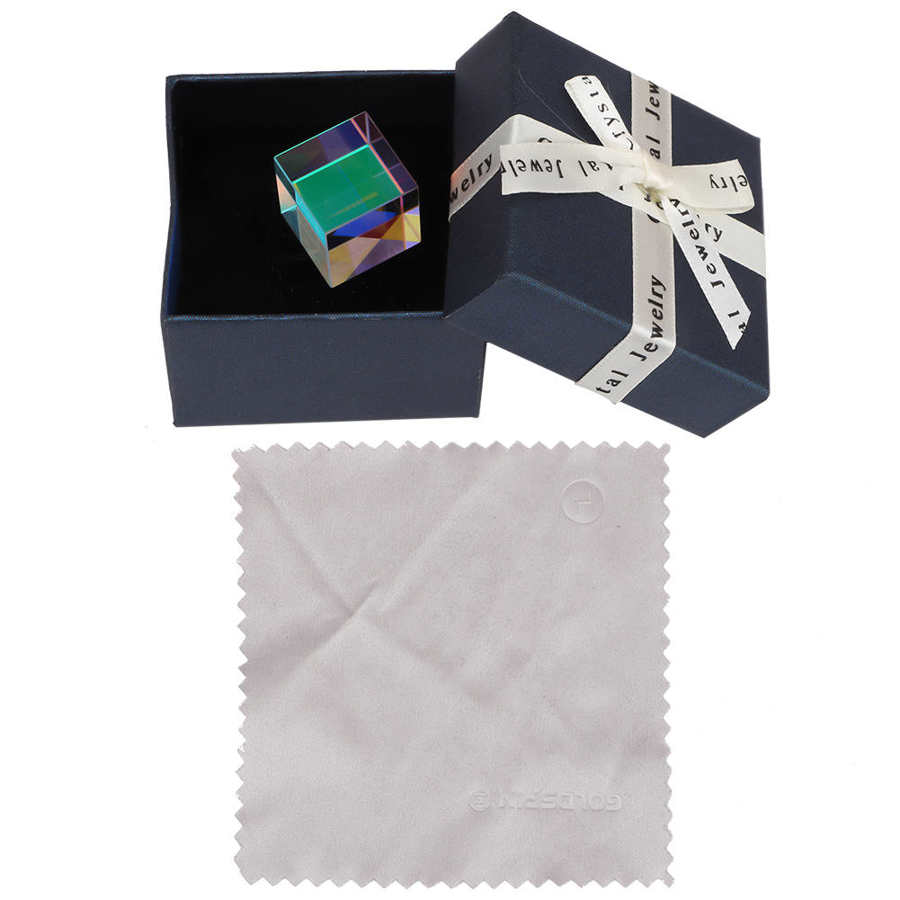 Kuusipuolinen kirkas valo yhdistää prisma petsattu prisma merkki: 2 x 2 x 2cm
