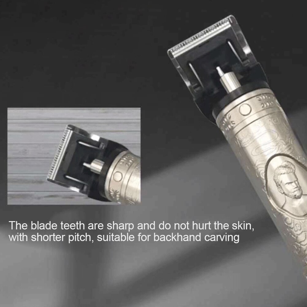 Men's hair clipper trimmer tool Barbershop t-blade baldheaded outliner men close-cut rechargeable digital electric hair clipper