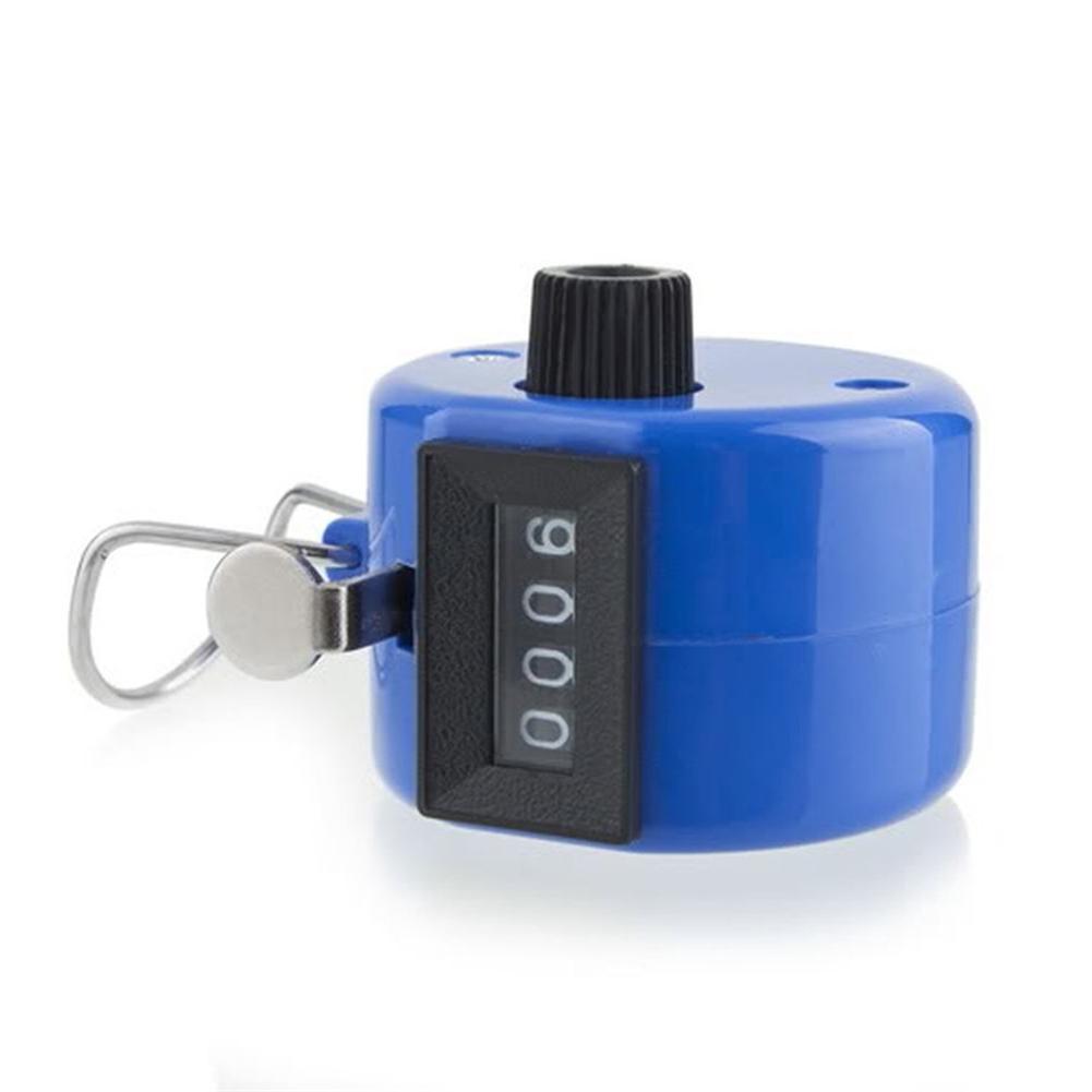 Compteur mécanique manuel de Chrome de 1 pièces Mini compteur portatif tenu dans la main de clic de Golf 4 pour le terrain de Golf de Sport