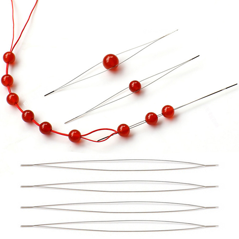 Agujas para hacer cuentas hechas a mano, agujas para abalorios, alfileres, herramientas, accesorios de joyería