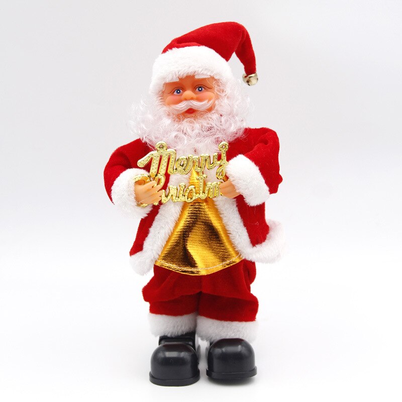 noël électrique Vintage animé Saxophone danse musique père noël poupée décorations de noël pour la maison enfants: 5