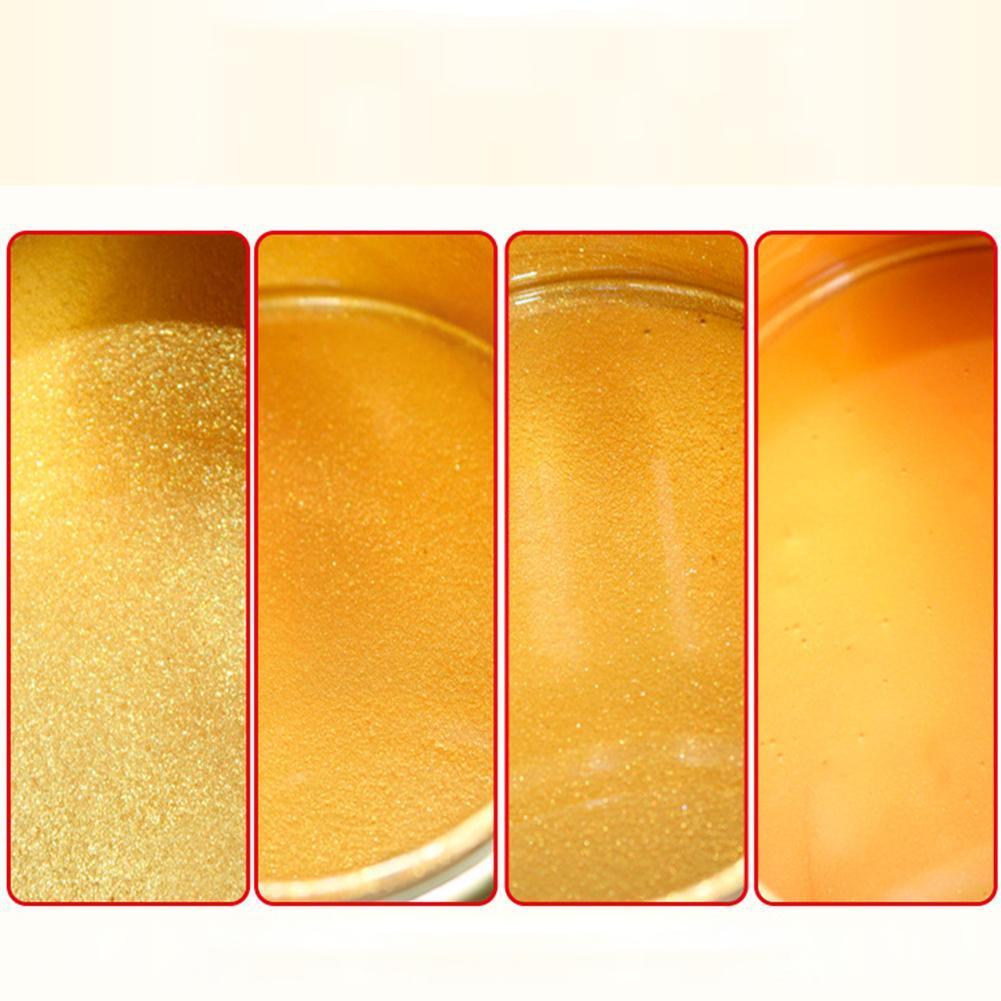 Peinture en feuille d&#39;or Super brillante 24K, bronzante, peinture à l&#39;huile, dorée métallique appliquée sur du clignotant à base d&#39;eau, peut être 100g Y1G6