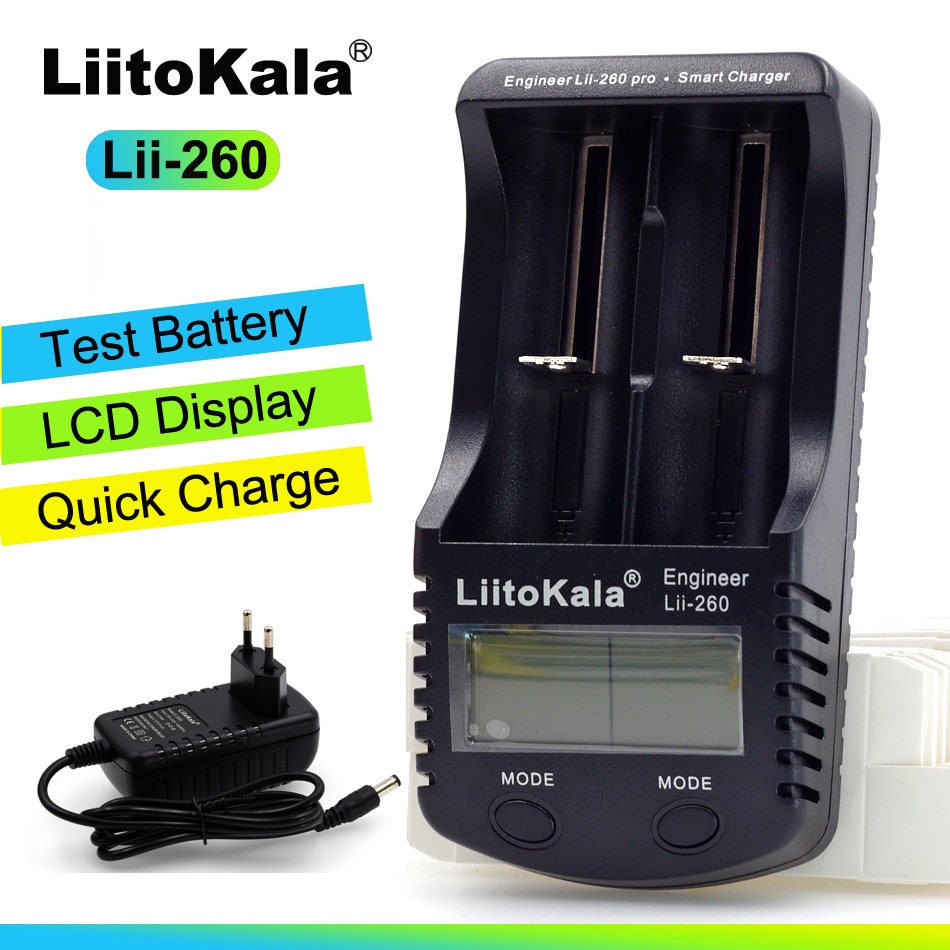 Liitokala Lii-500 300 260 S1 402 202 100 LCD 3.7V 18650 18350 16340 25500 14500 26650 1.2V AA AAA NiMH lithium battery Charger