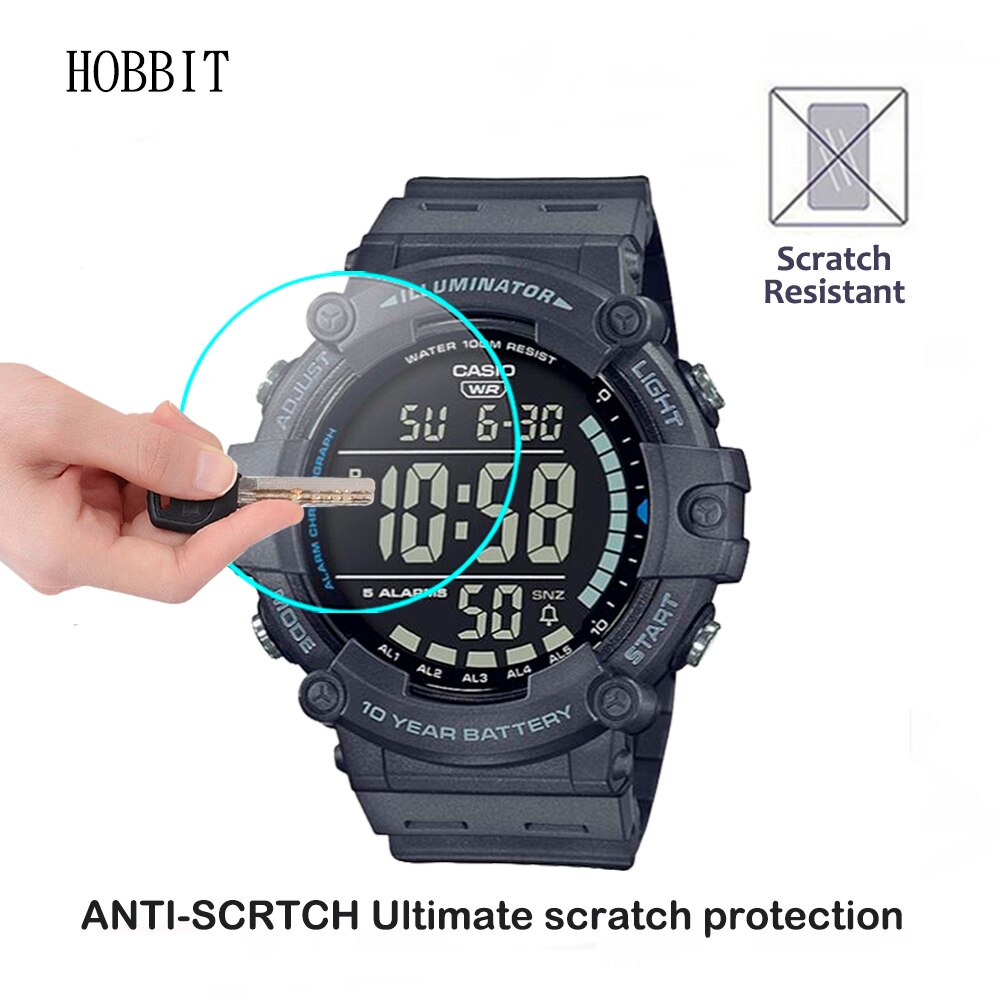 2Pcs HD Clear 9H Anti-Scratch Glass For Casio STANDARD MDV-107 MDV-106G AE-1500WH MWD-100HD Screen Protector Film Tempered Glass