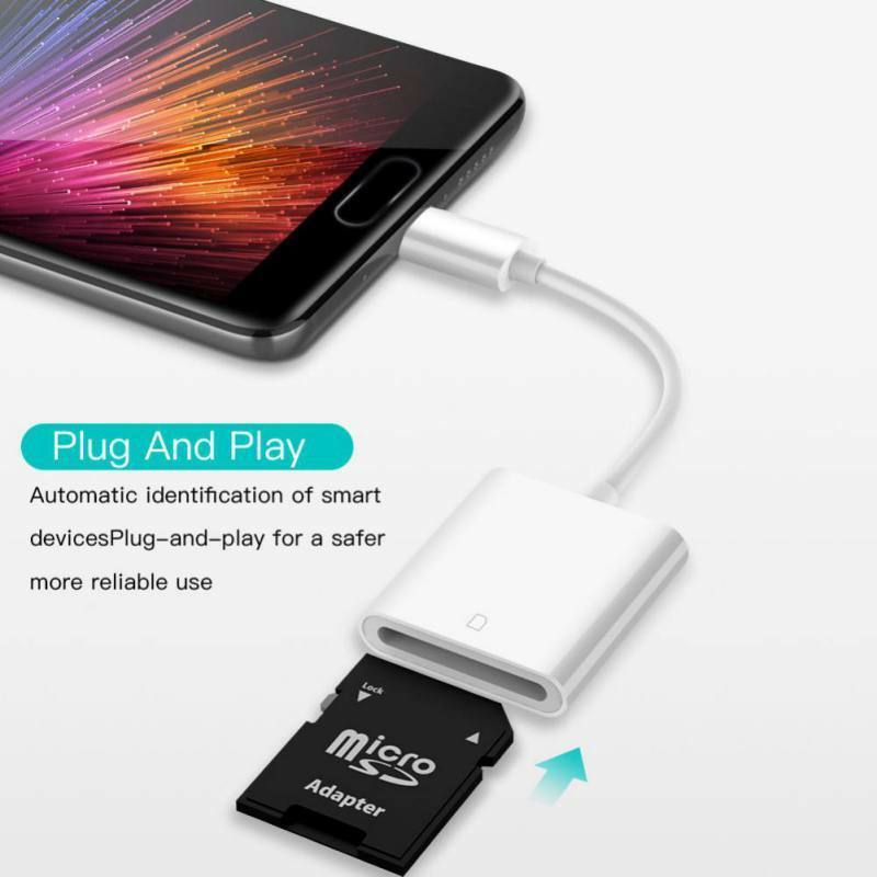 Usb 3.1 Type C Naar Sd-kaart Camera Reader Otg Adapter Kabel Voor Ipad Pro Telefoon Samsung Huawei