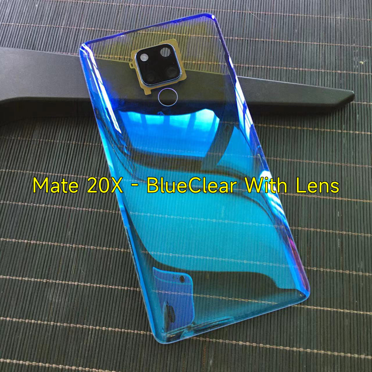 Clear Back Cover For Huawei Mate 20X 20 Pro Battery Door Panel Rear Housing Case With Camera Lens Replacement+Adhesive Sticker: PURPLE