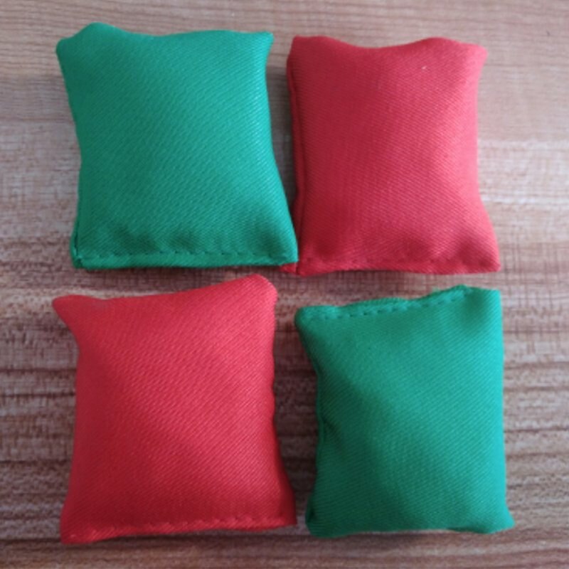 Sports and Outdoor Activities Sandbags,Children's Play Toy Sandbags Set Of 8—Red+Green