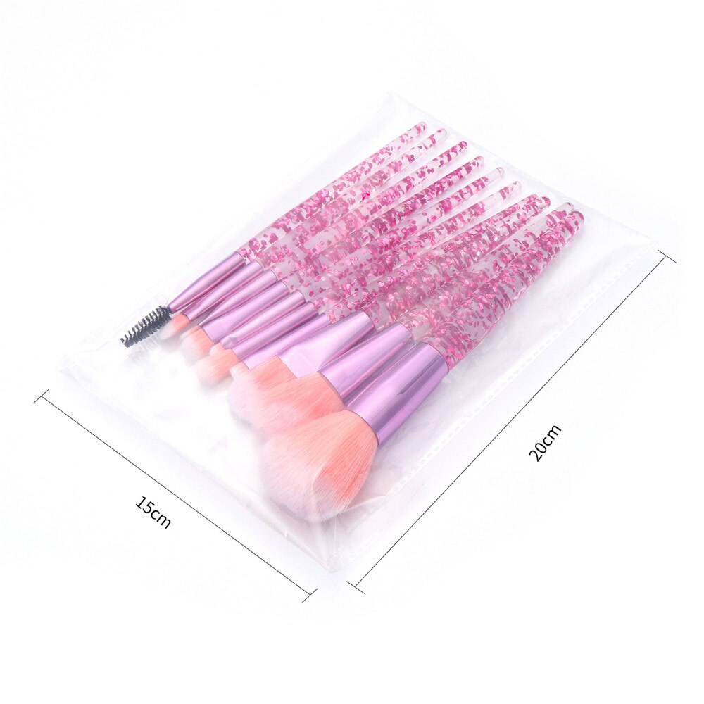 10 stuks make-up tools make-up kwasten set make-up kwasten set kristal gezichtspoeder make-up kwasten roze make-up kwast ki