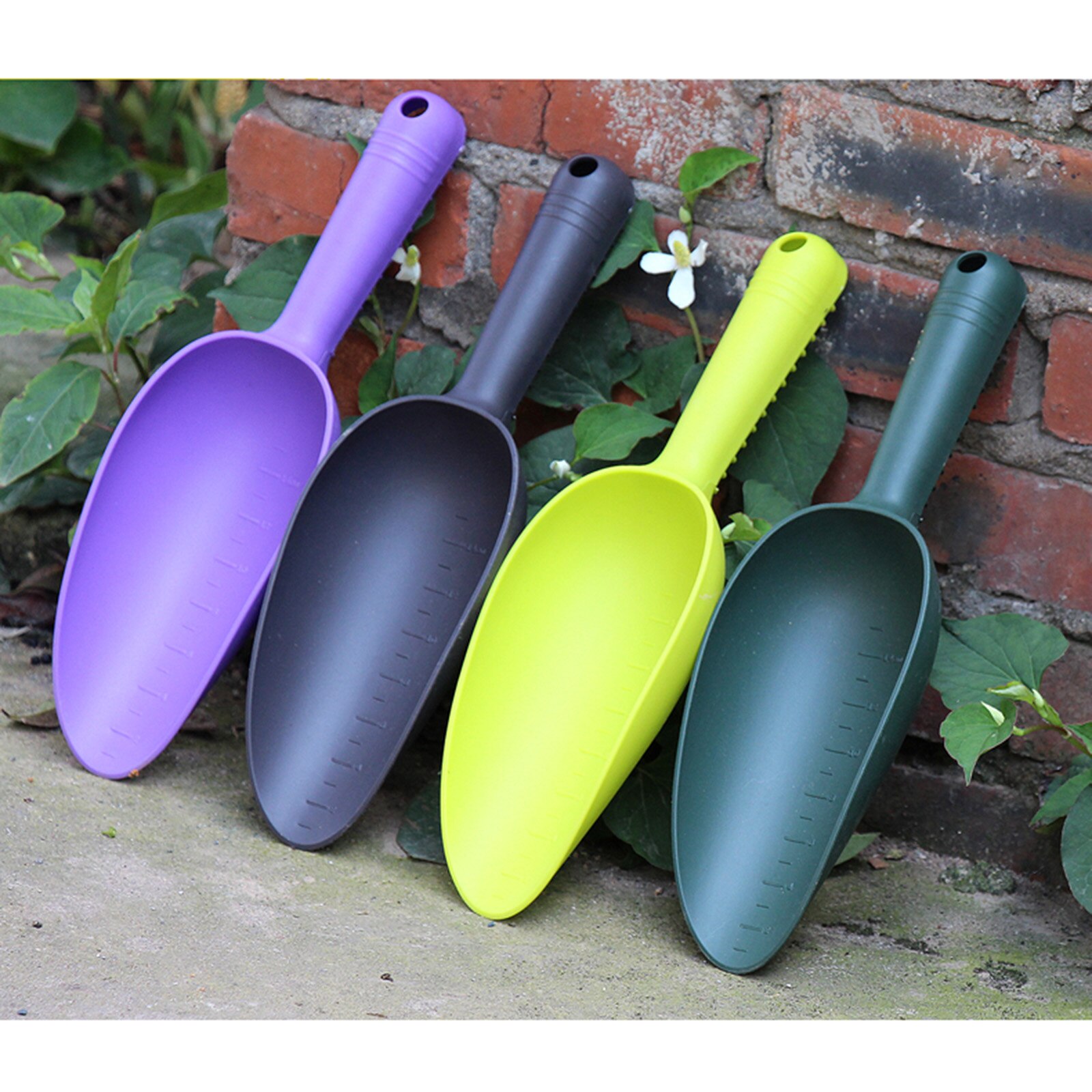 Garden Plastic Shovel Gardening Feeding Birds Transferring Seeds Fertilizer Scale Tool Shovel Plastic Gardening Shovel