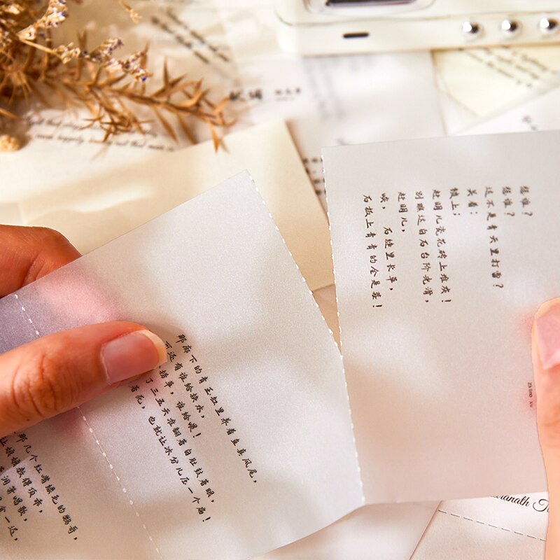 VanYi-Colección de poesías Vintage, 6 diseños, cartas en stock, letras de papel cuadradas, álbum de recortes, fabricación de tarjetas, proyecto de diario Bullet DIY