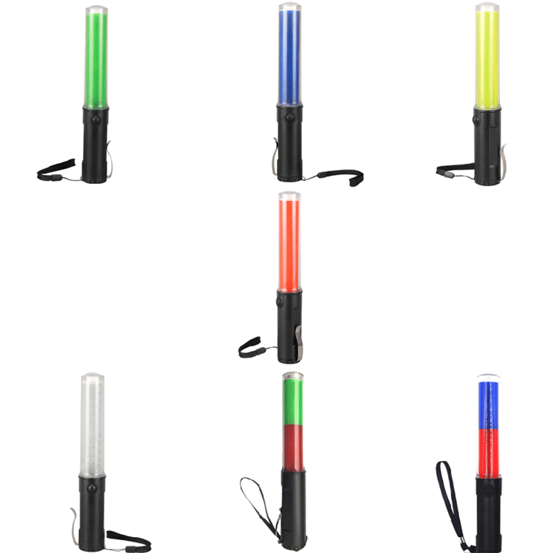 26cm Length Traffic Baton Light Multi-function Flashinglight Fluorescent LED Fire Safety Emergency Evacuation Flash light Baton