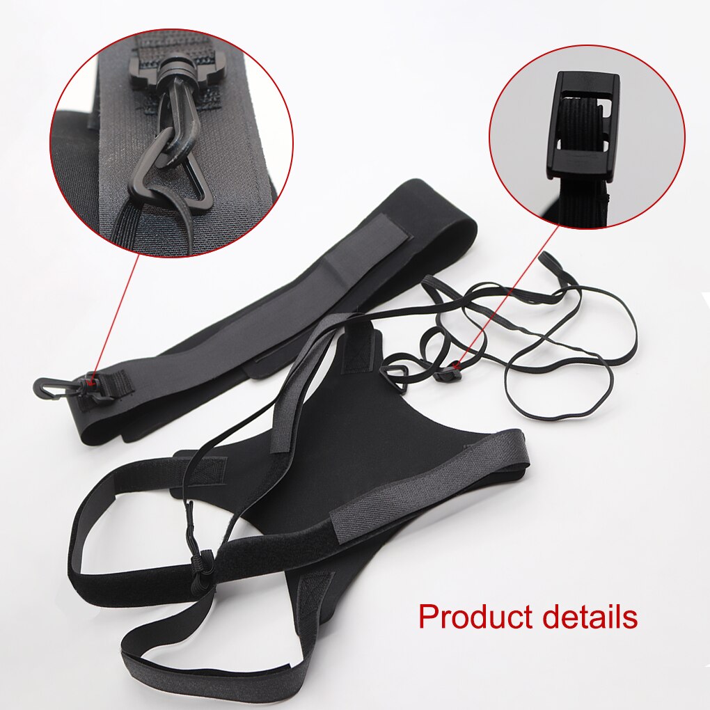 Soccer Ball Practice Belt Football Kick Training Belt Adjustable Trainer Train Equipment Practice Belt Hands Kids Adult Soccer