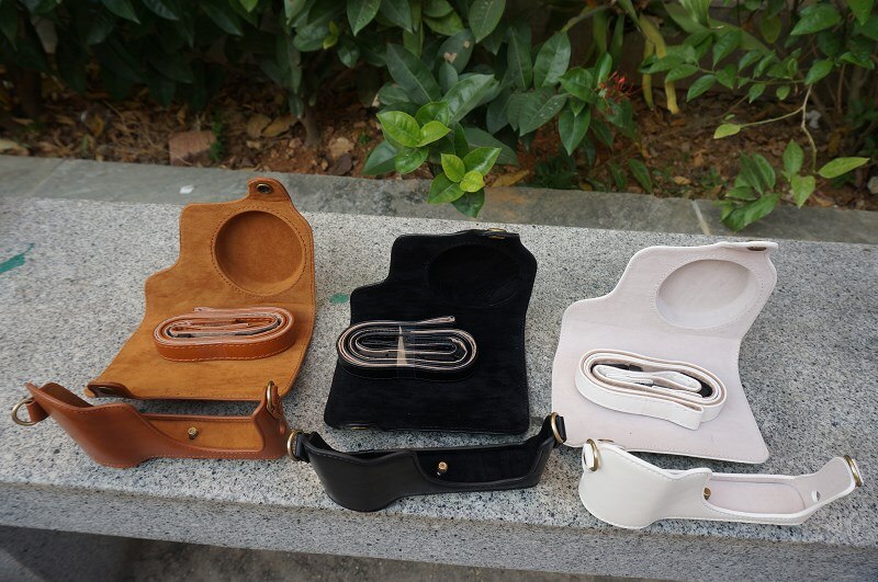 Pu Leather Camera Case For Samsung GALAXY EK-GC100 GC100 GC200 EK-GC-200 Digital Camera Bag Black Cover