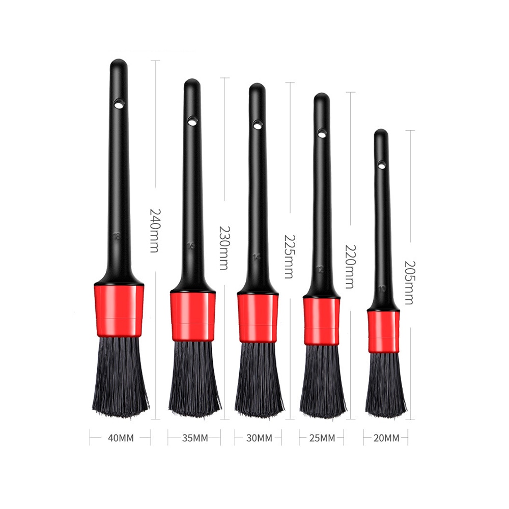 5Pcs/1Pcs Auto Detailing Cleaning Brush Set Car Cleaning Tool Kit Zachte Borstel Voor Interieur dashboard Velgen